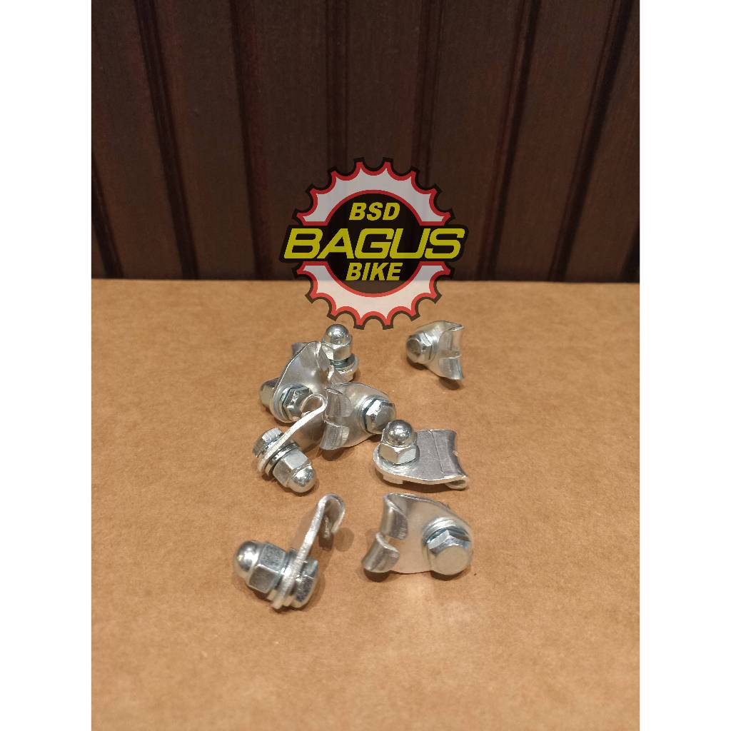 Jagwire Small Part SS BSA011 Straddle Cable Carrier Galvanized Steel,Silver