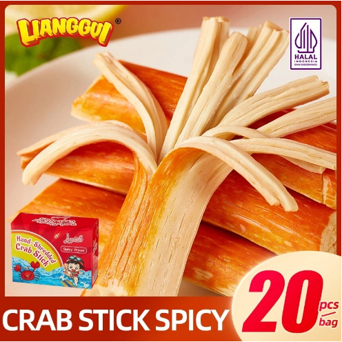 

Yummy - Crab Stick Snack Cemilan Siap Saji BBQ/Spicy Flavor Box Isi 20Pcs Enak Cemilan HALAL