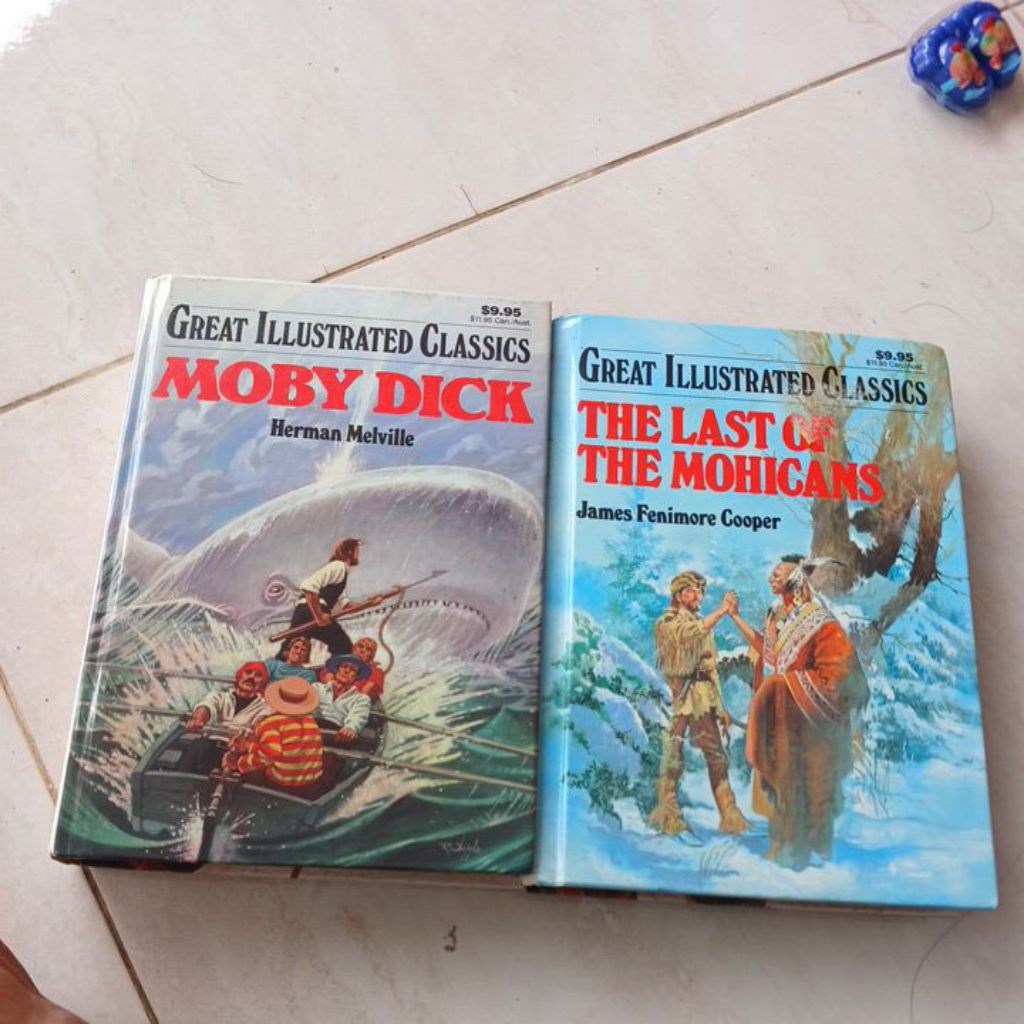 NOVEL SASTRA INGGRIS KLASIK. THE LAST MOHICANS. MOBY DICK.