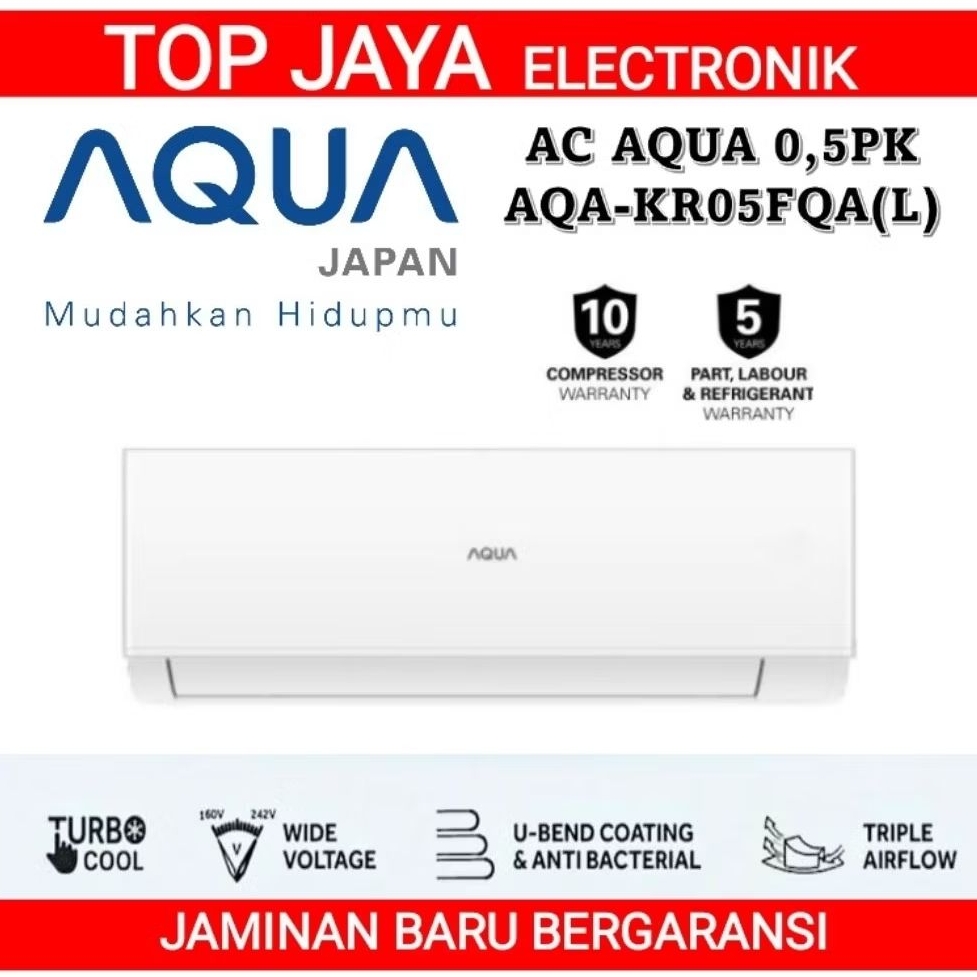 AC AQUA 0,5PK/AQUA AC 1/2PK BARU BERGARANSI RESMI