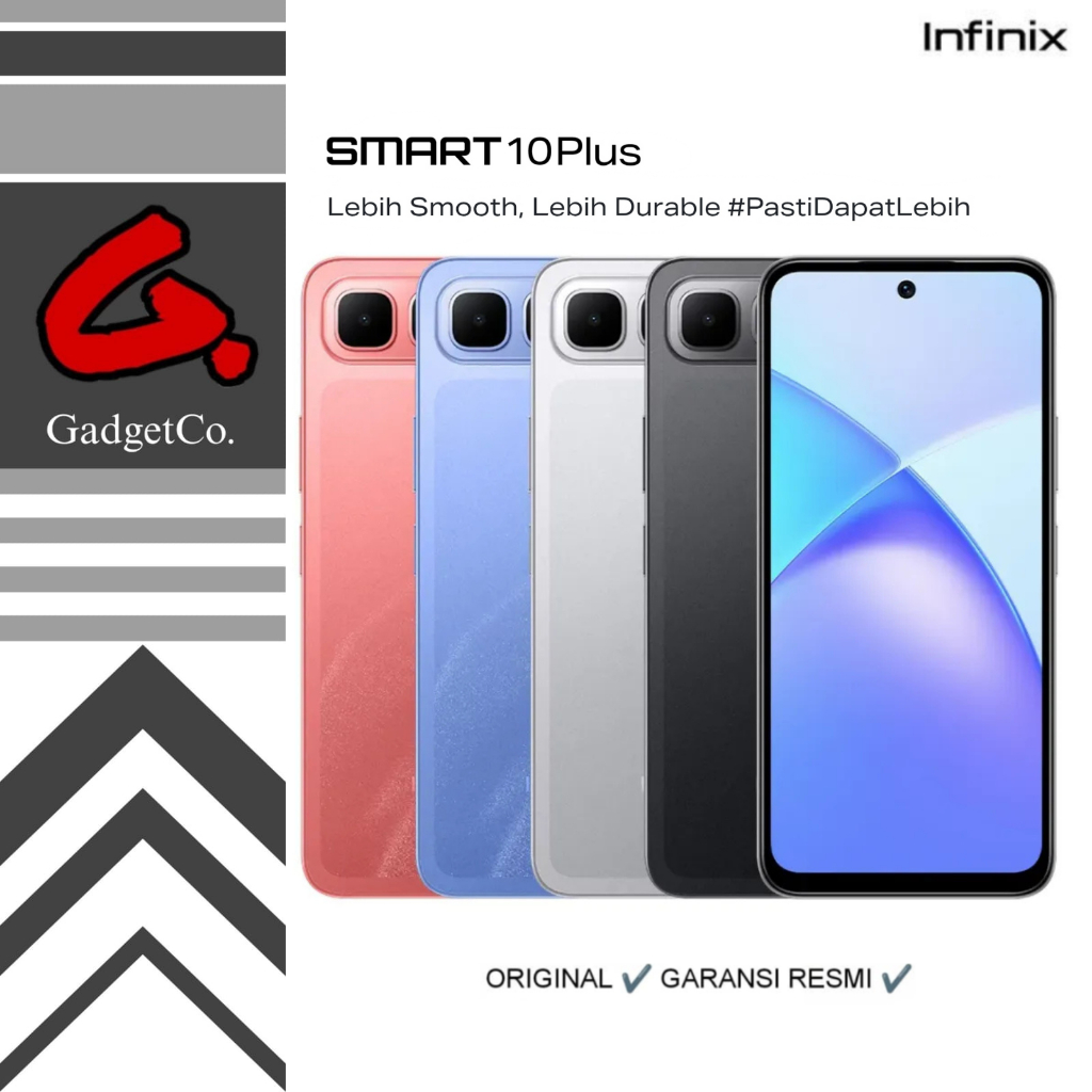 Infinix Smart 10 Plus 8/128GB Garansi resmi Batere besar RAM besar