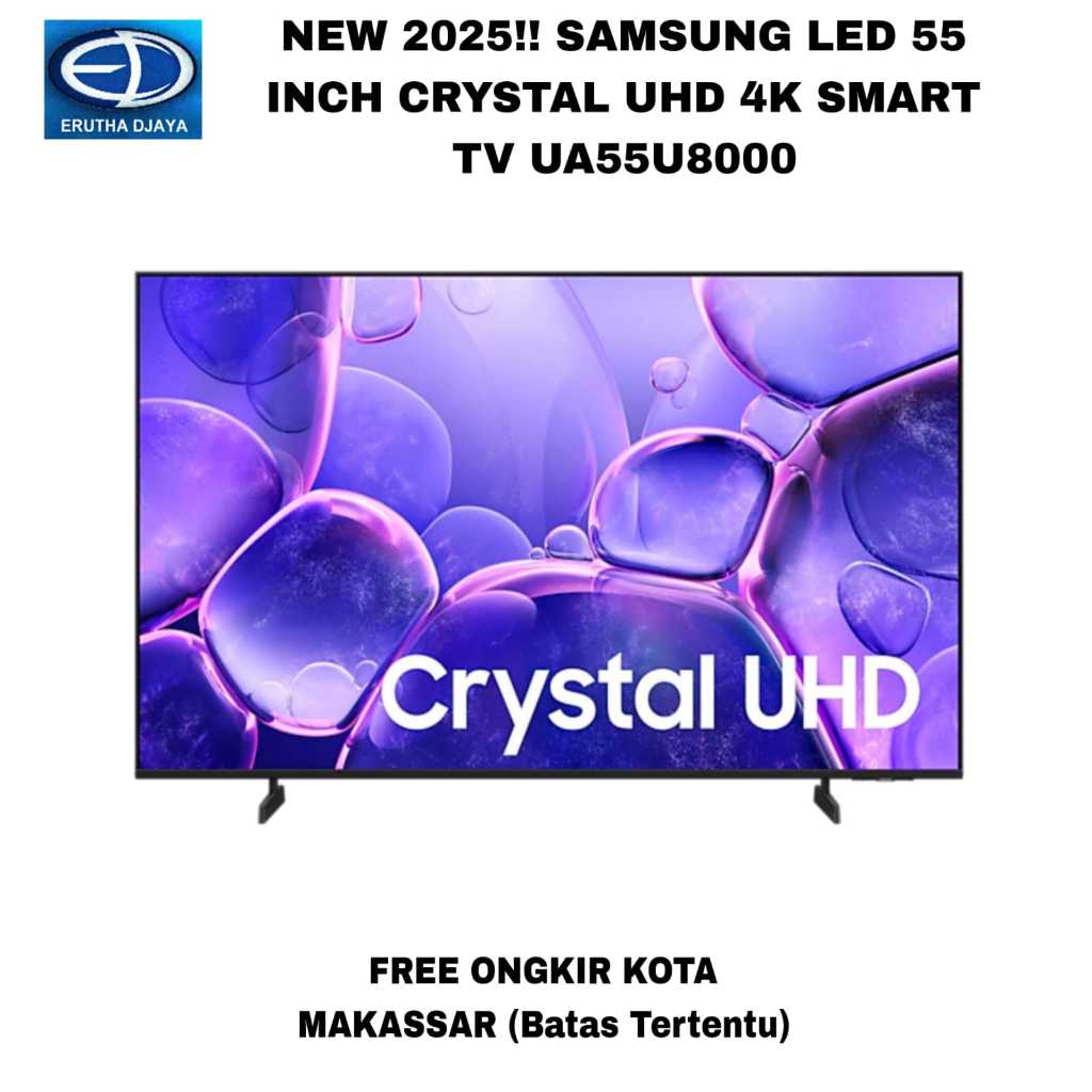 SAMSUNG LED 55 INCH CRYSTAL UHD 4K SMART TV 55U8000