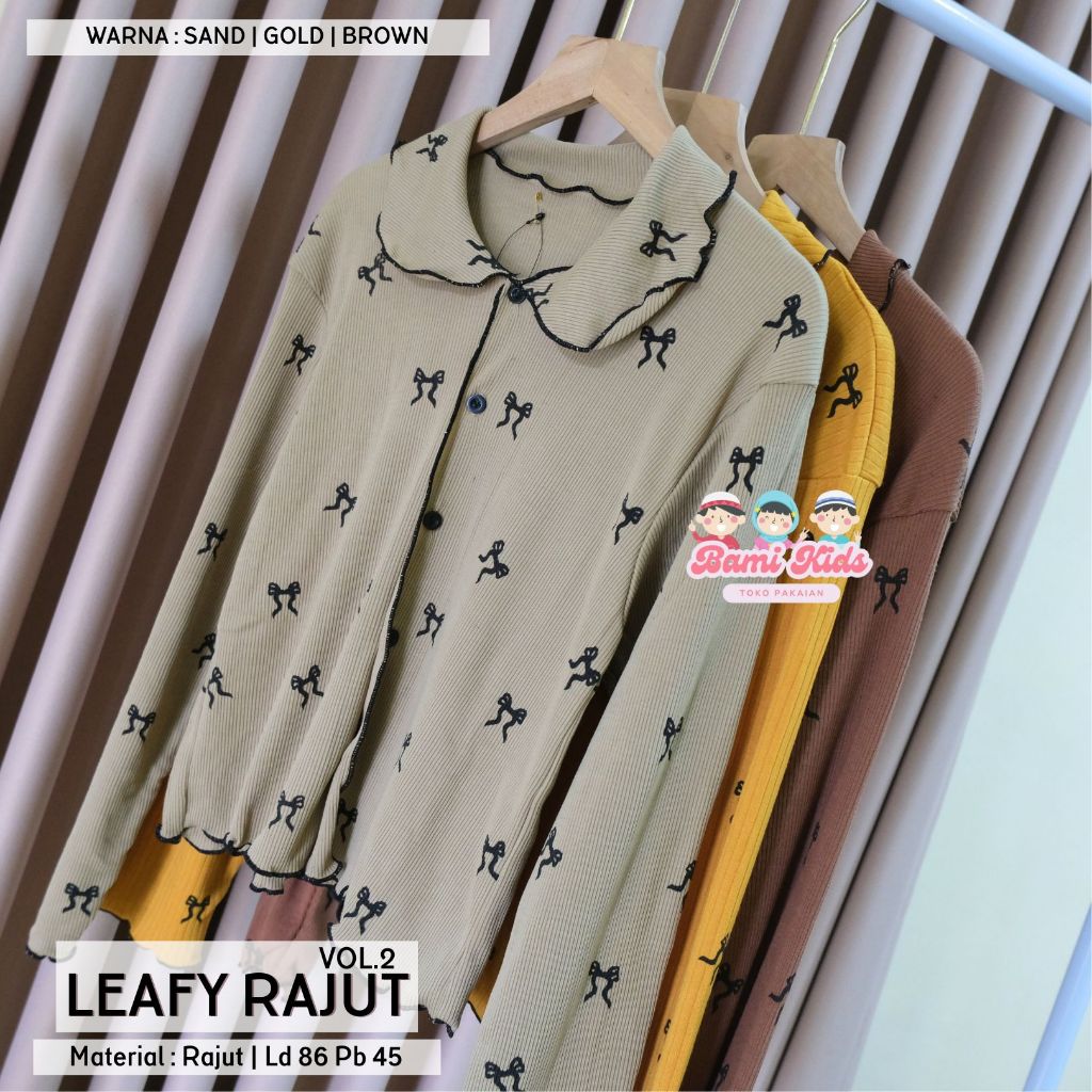 LEAFY VOL.2 RAJUT REMAJA PEREMPUAN BAHAN RAJUT PREMIUM ORI BAMI KIDS