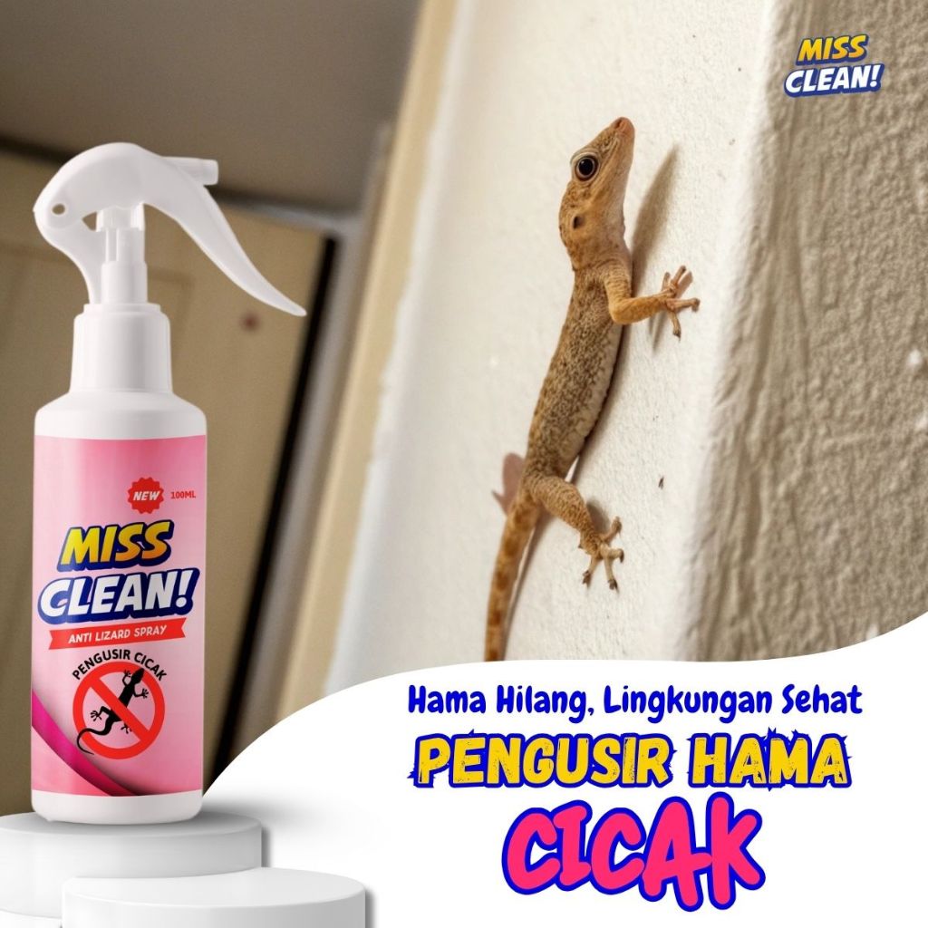 Miss Clean Cairan Pengusir Cicak Pembasmi Racun Cicak Spray Anti Cicak / Racun Cicak 100ml