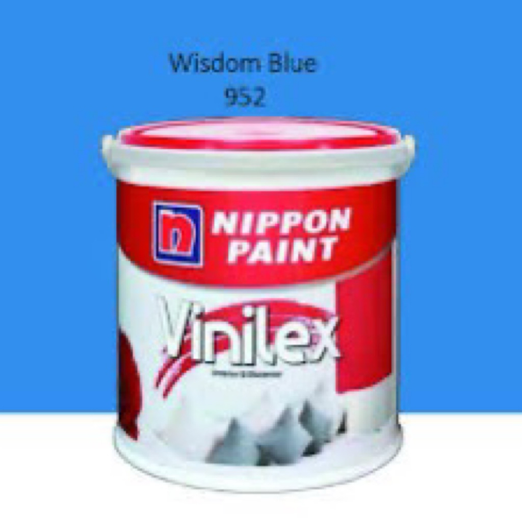 Cat Tembok Vinilex Nippon Paint Interior & Eksterior 952 Wisdom Blue