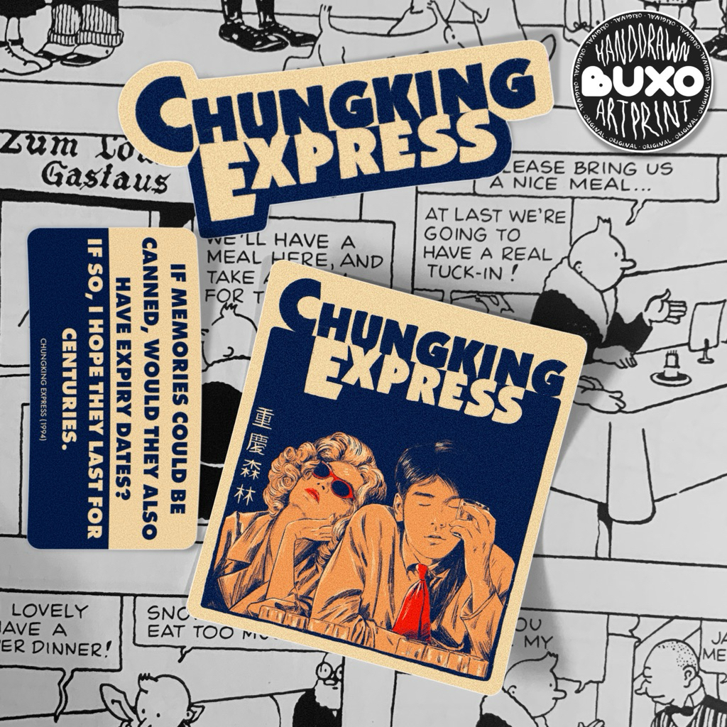 

buxo - CHUNGKING EXPRESS - WONG KAR WAI vinyl sticker / sticker film movie series lucu laptop tumbler