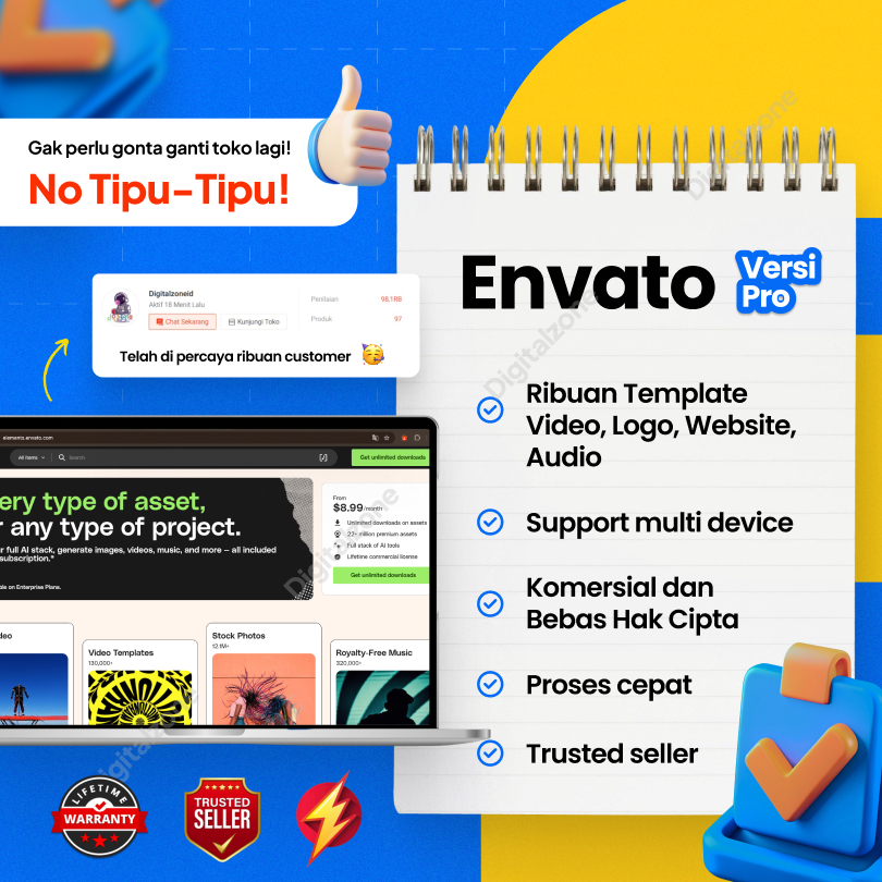ENVATO ELEMENTS 1 tahun | envato 2 bulan | envato 3 bulan | envato 1 tahun