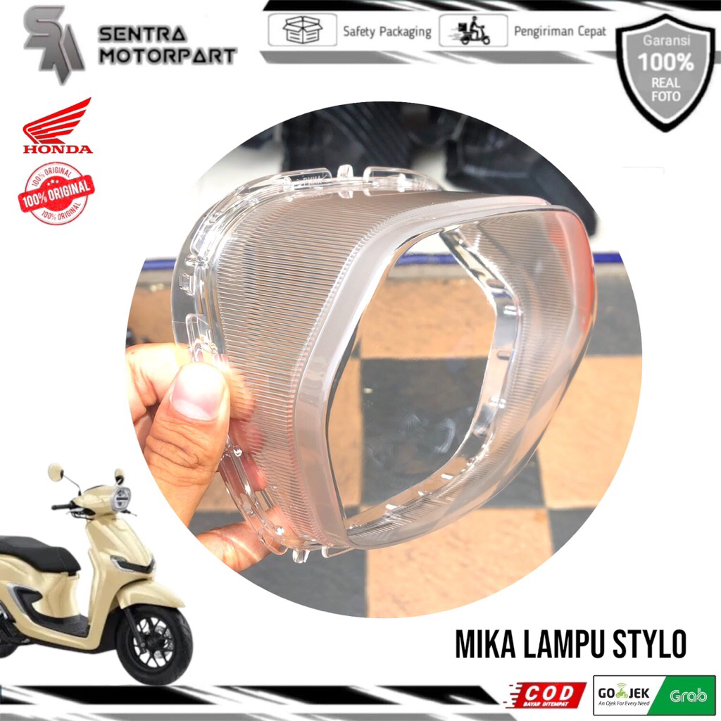 Mika kaca lampu headlamp depan honda stylo160 stylo 160 original