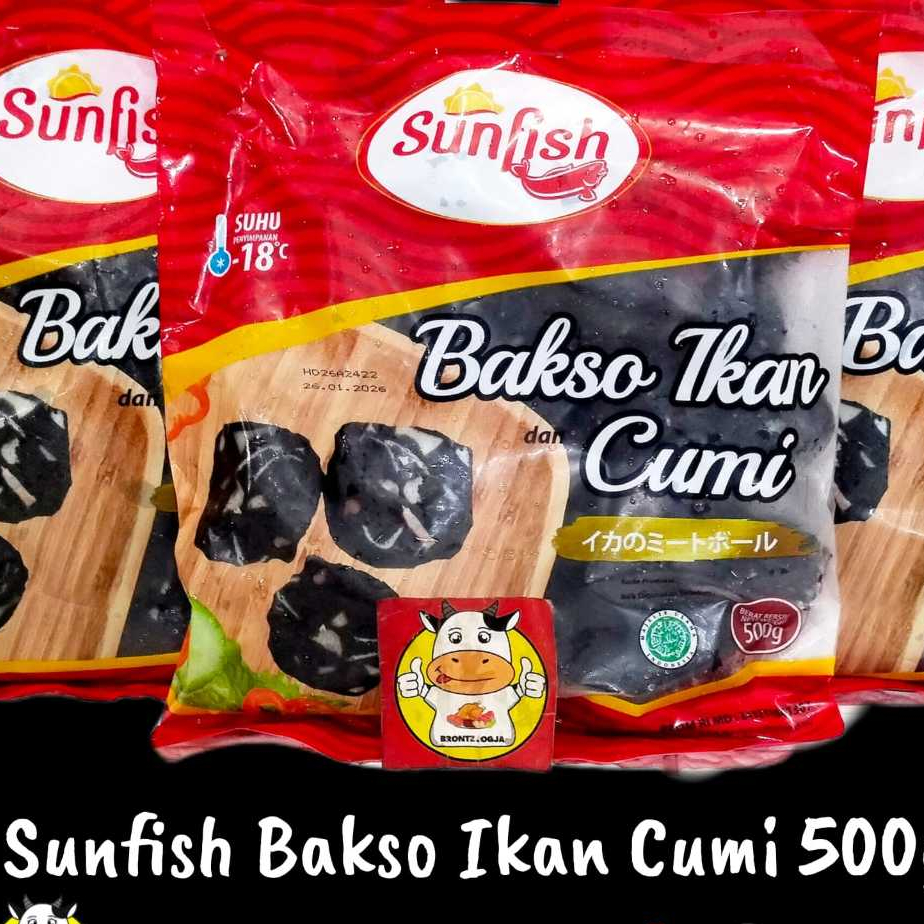 

SUNFISH BAKSO CUMI 500GR-FROZEN FOOD-BRONTZ JOGJA