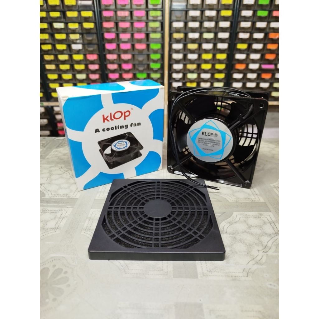 kipas ac 220v 12cm fan 220v ac klop