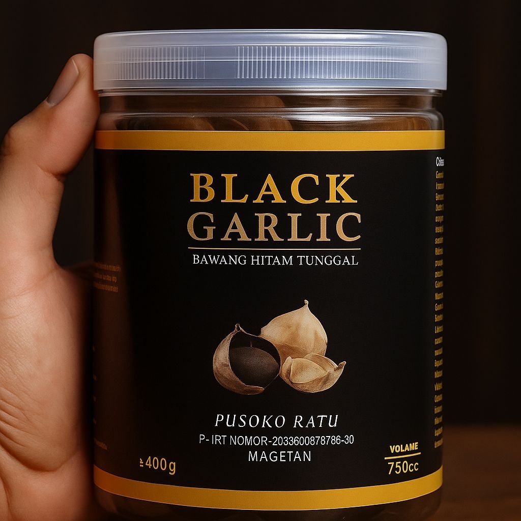 

Black garlic 400gr Pusoko Ratu [bawang hitam tunggal]