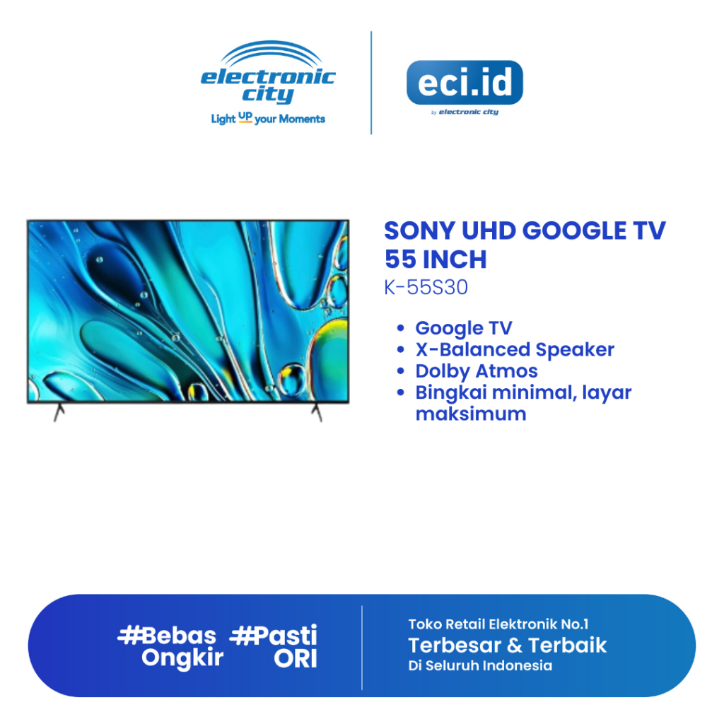 Sony 55 Inch UHD Google TV - K-55S30