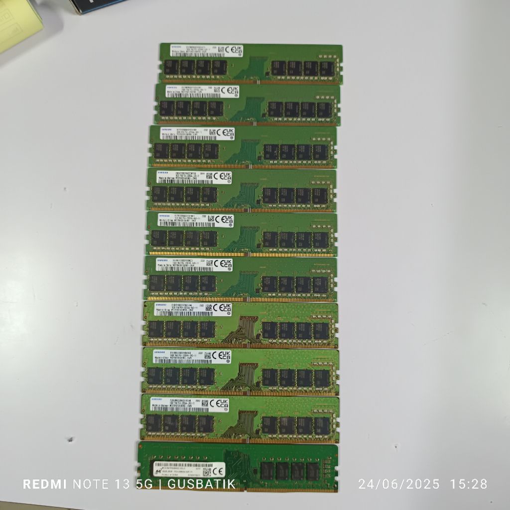 ram memori pc ddr4 16GB 16 GB pc4 2133 2666 3200 3200AA branded built up memory samsung micron skhyn
