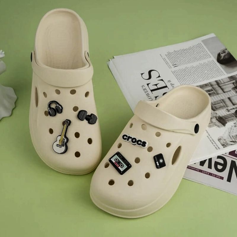 promo terbaru komin sepatu sandal baim pria gitar / sandal kodok pria kasual sendal kodok anti selip