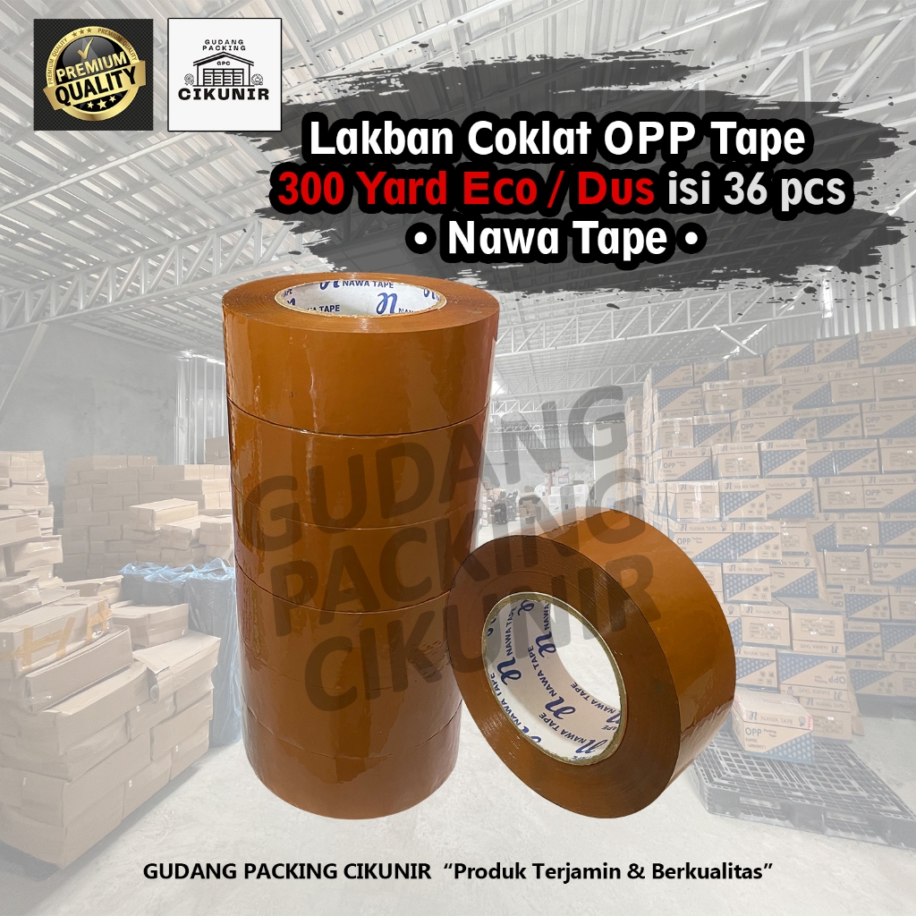

Lakban Coklat 1 SLOP 45mm x 300 Yard Ekonomis Termurah