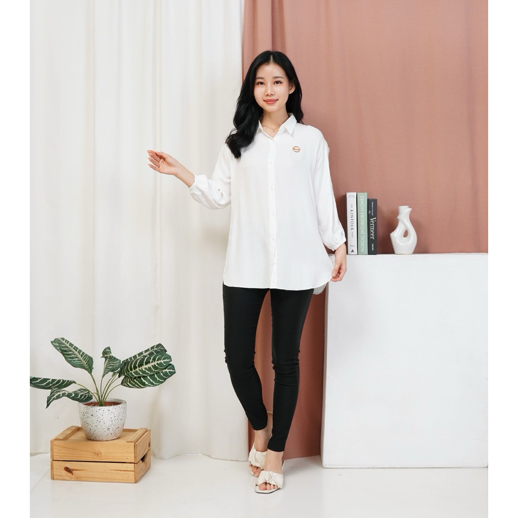 Alana Shirt Atasan Kemeja Wanita