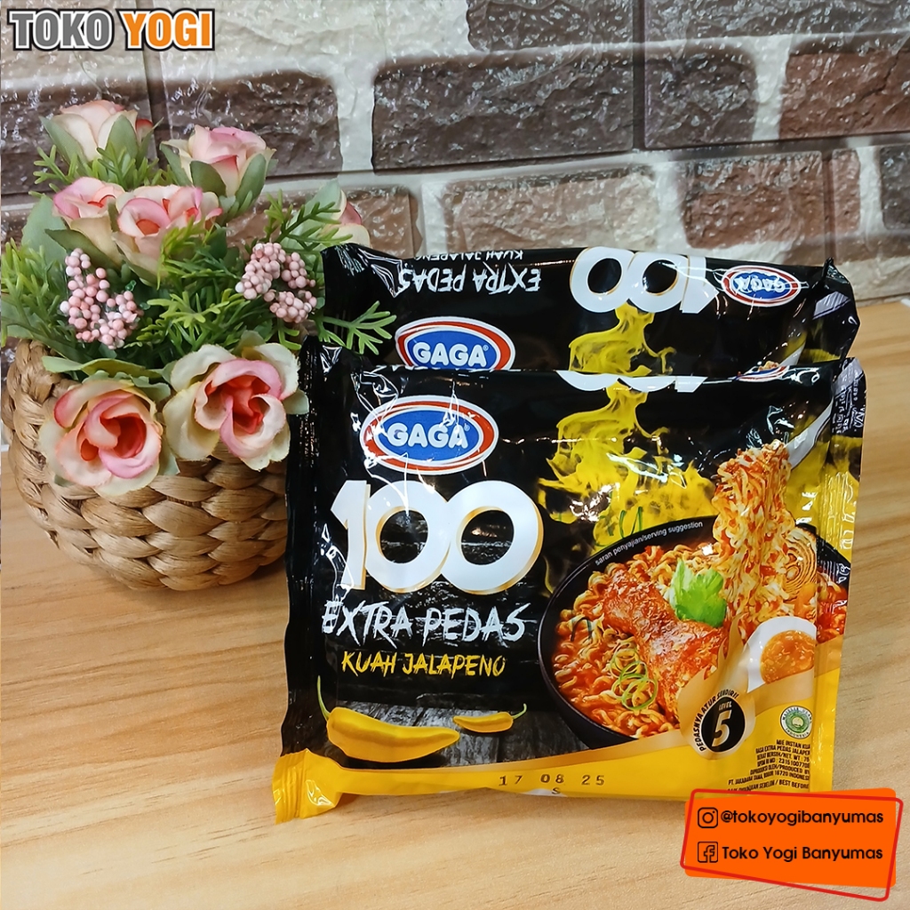 

GAGA MIE 100 EXTRA PEDAS KUAH JALAPENO LVL 5 75g