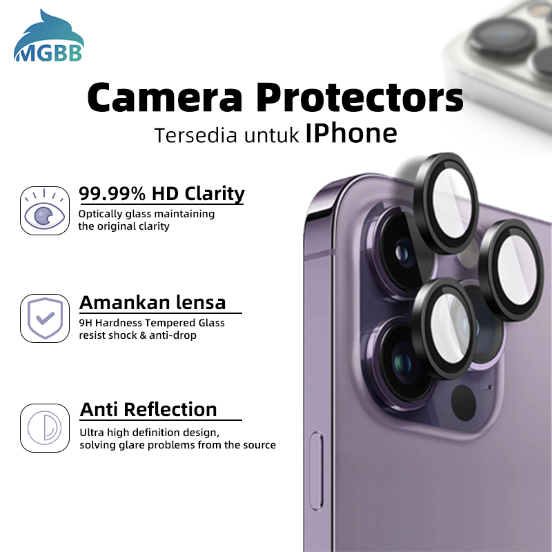 [PER 1 CAMERA LENS ] MGBB Metal Ring Camera Lens Protector  Iphone 13 / 13 Promax / 12 Mini / 11 / 1