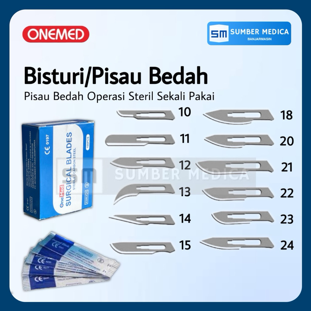 BISTURI/PISAU BEDAH STERIL SEKALI PAKAI ONEMED