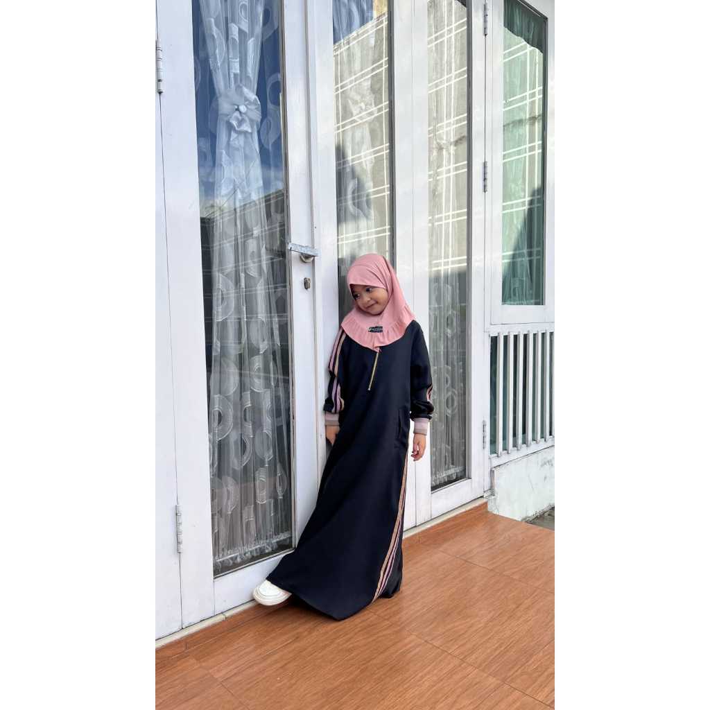 Gamis Anak Rafhanah.Nyaman Adem Anti Kusut.Elegan Simple.Size 4 6 8 Warna Lengkap