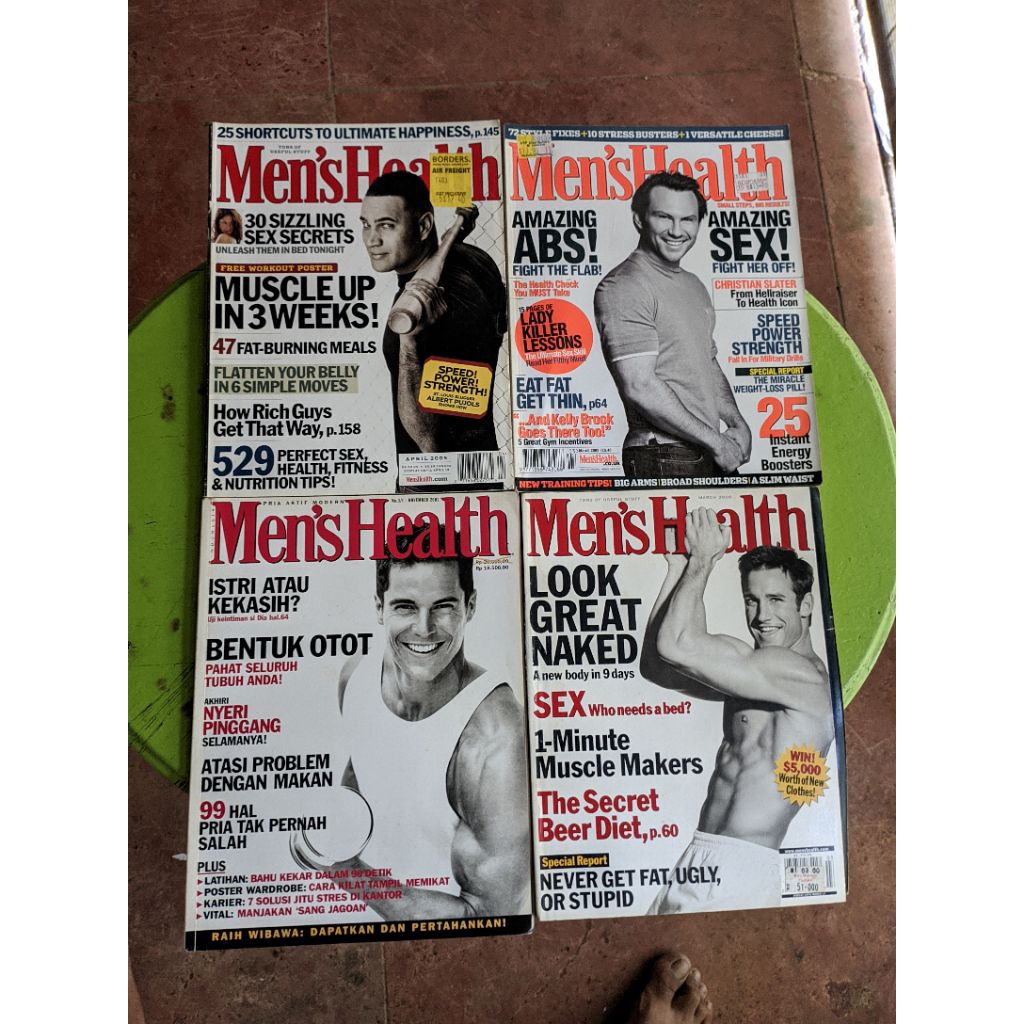 Majalah Men's Health Random Judul Tahun 2000 an Original