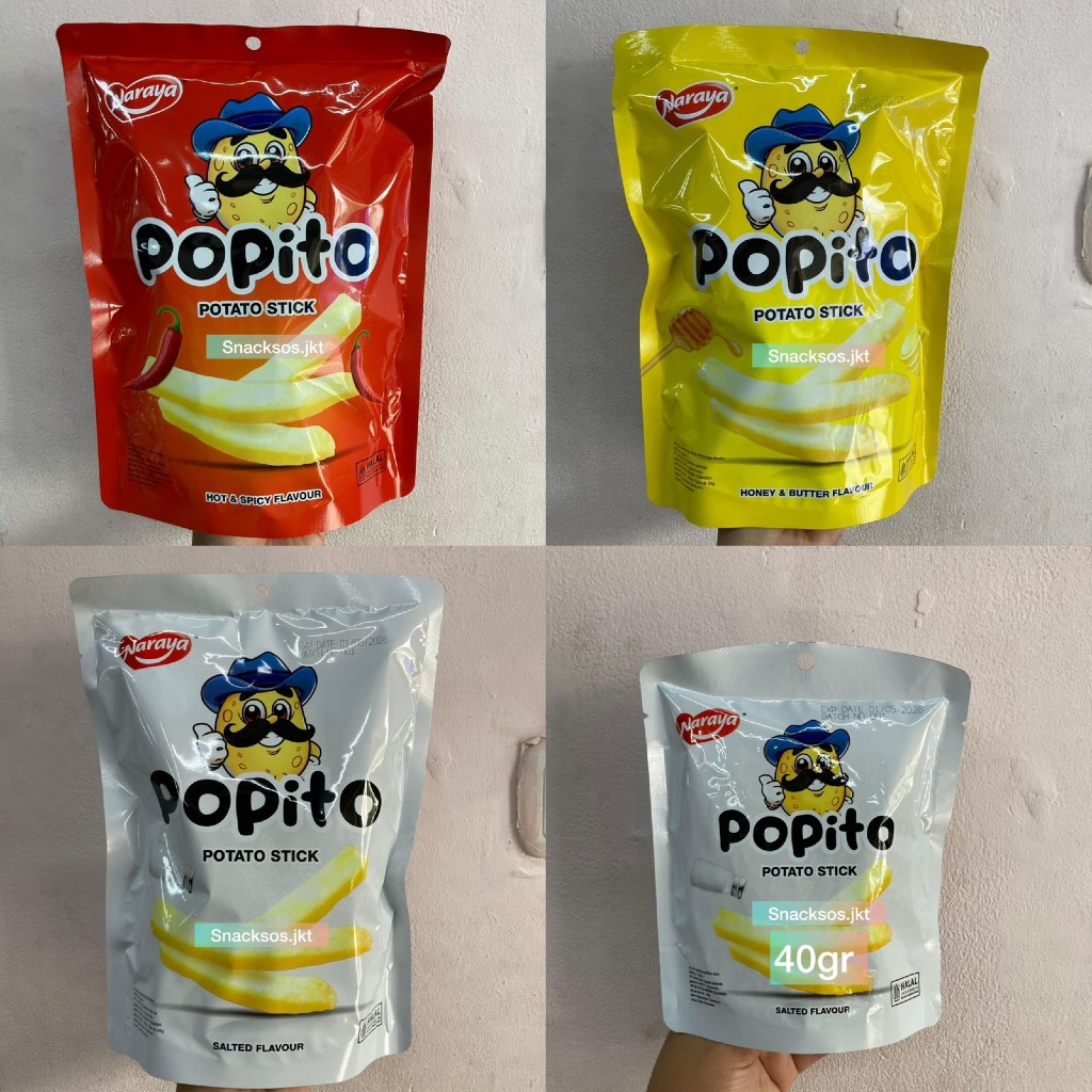 

[POUCH] NARAYA POPITO STICK KENTANG FRENCH FRIES HOT&SPICY / HONEY BUTTER / SALTED