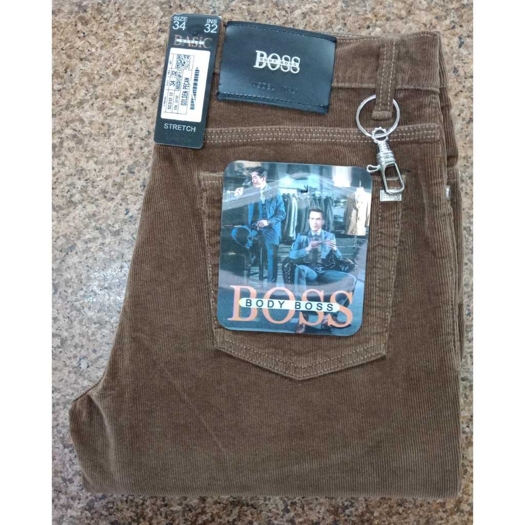 Celana Pria Corduroy Stretch BODY BOSS - Regular (STANDAR) #Celanapriacodoray #celanaboss#Corduroy