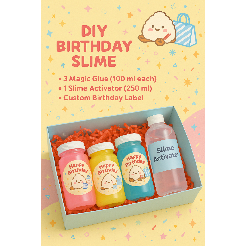SLIME KIT DIY / SLIME KIT HAMPERS ULANG TAHUN