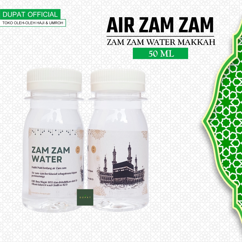 

AIR ZAM ZAM ASLI ORIGINAL 50 ml / AIR ZAM ZAM BOTOL 50 ml