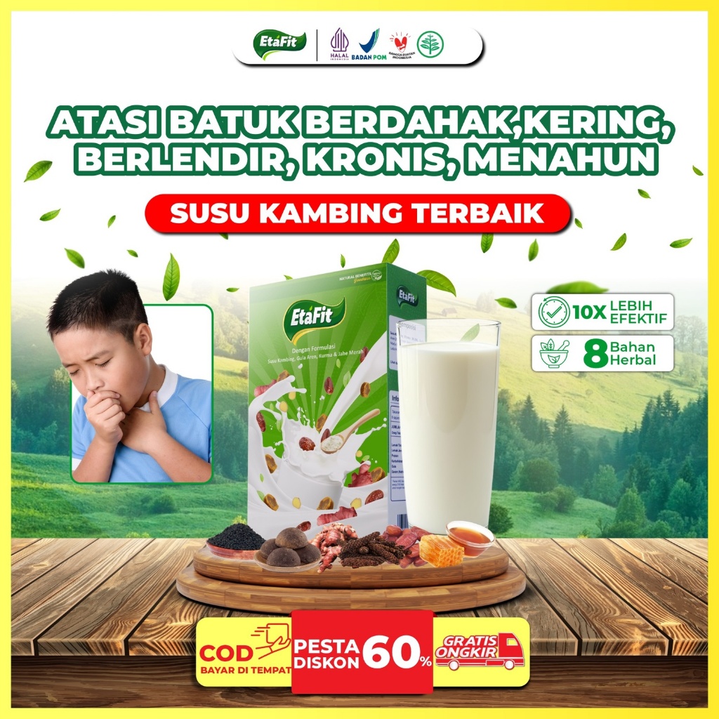 

Obat Batuk Berdahak Kering Berlendir Kronis Anak Paling Ampuh - Susu kambing Etawa Bubuk Murni 100%