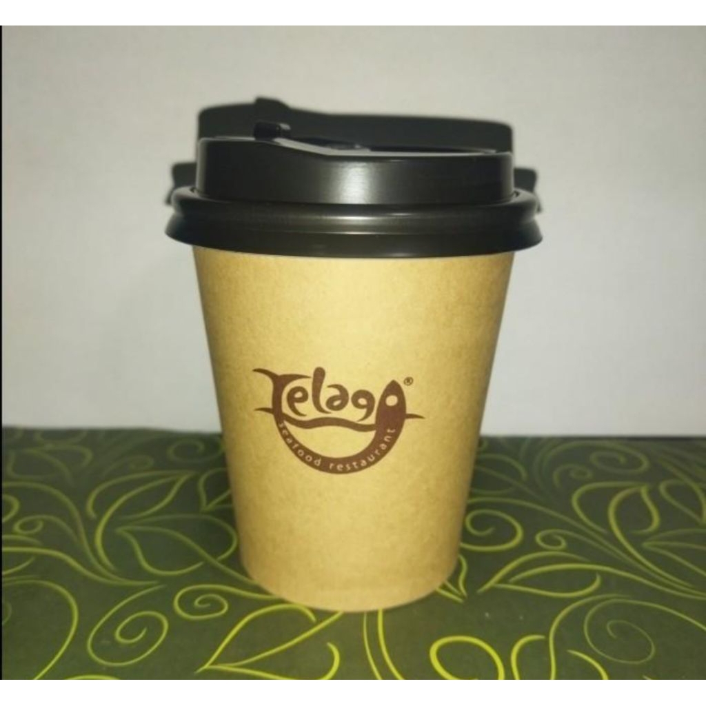 Paper Cup Craft 08 Oz Single Wall + Cetak/Sablon