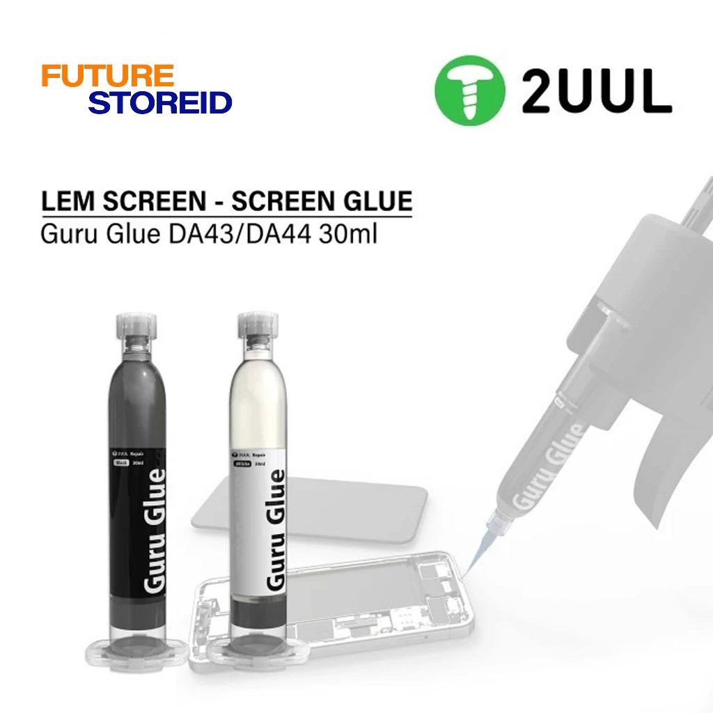 

2UUL DA43/DA44 Lem Jelly Lem Touchscreen Lem LCD Guru Glue Soft Buffer Adhesive for Phone Repair 30ML Hitam/Putih Original