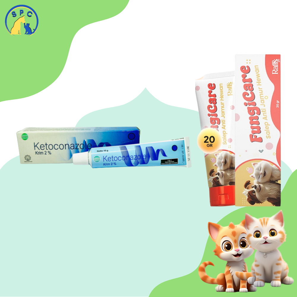 KETOCONAZOLE Cream obat jamur hewan obat jamur kucing