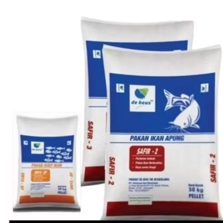 PAKAN IKAN LELE NILA GURAME PATIN SAFIR -3 repack 1 kg