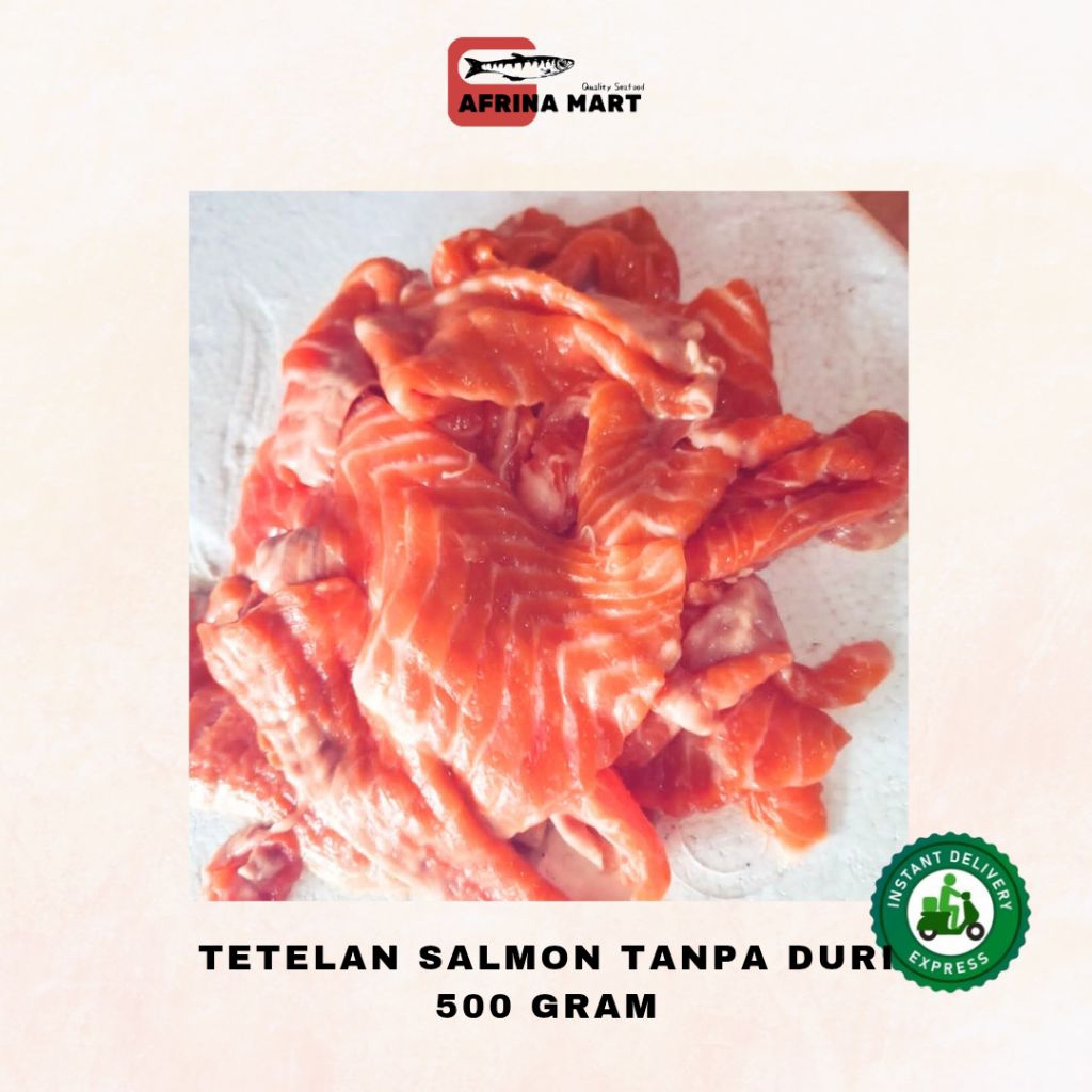 

Tetelan Salmon tanpa Duri Frozen - Kirim Instant Afrina Mart