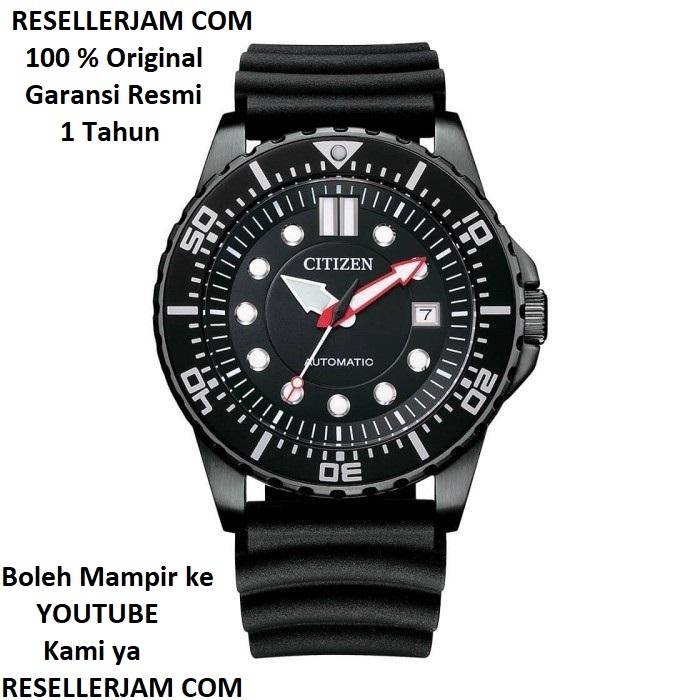 Jam Tangan Citizen Automatic NJ0125-11E Black Dial Original & Garansi