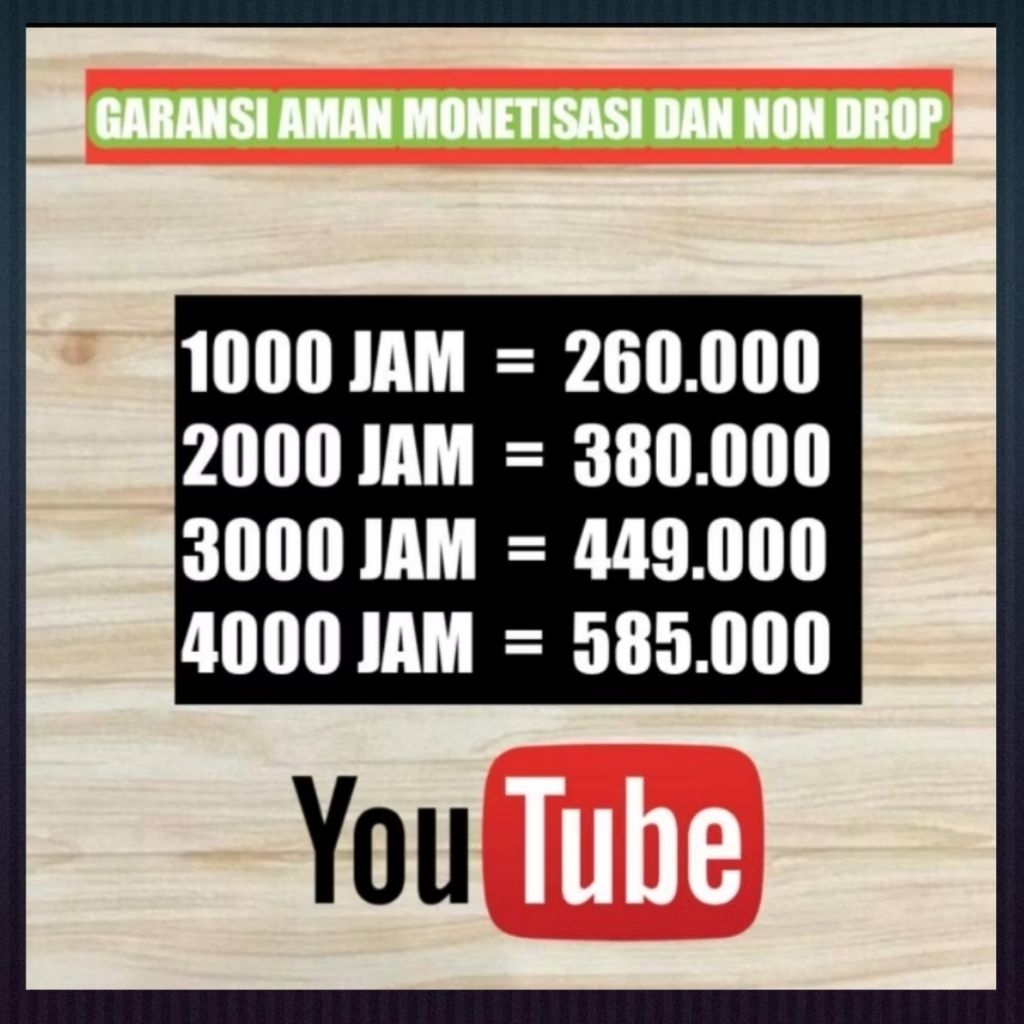 YOUTUBE WAKTU TONTON NON DROP ORIGINAL