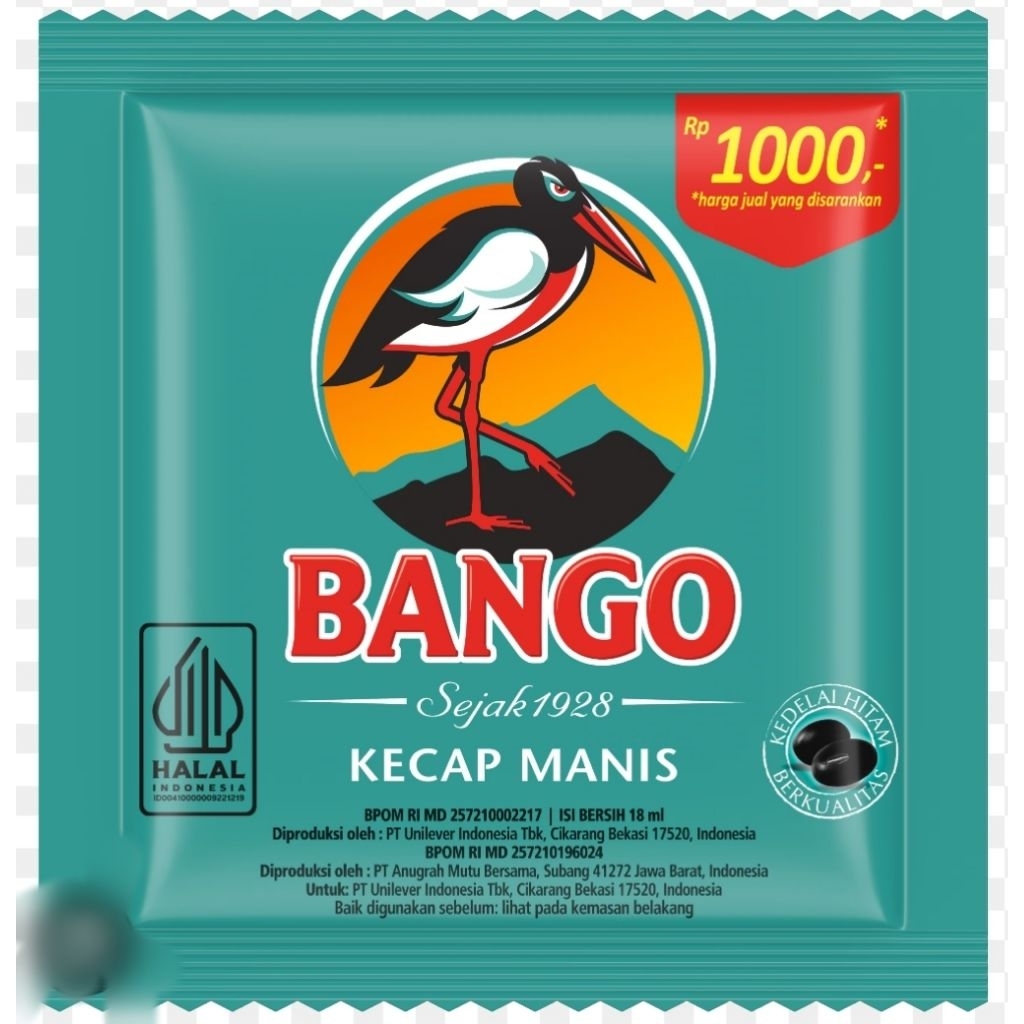

kecap Bango sachet per renceng isi 12 bungkus