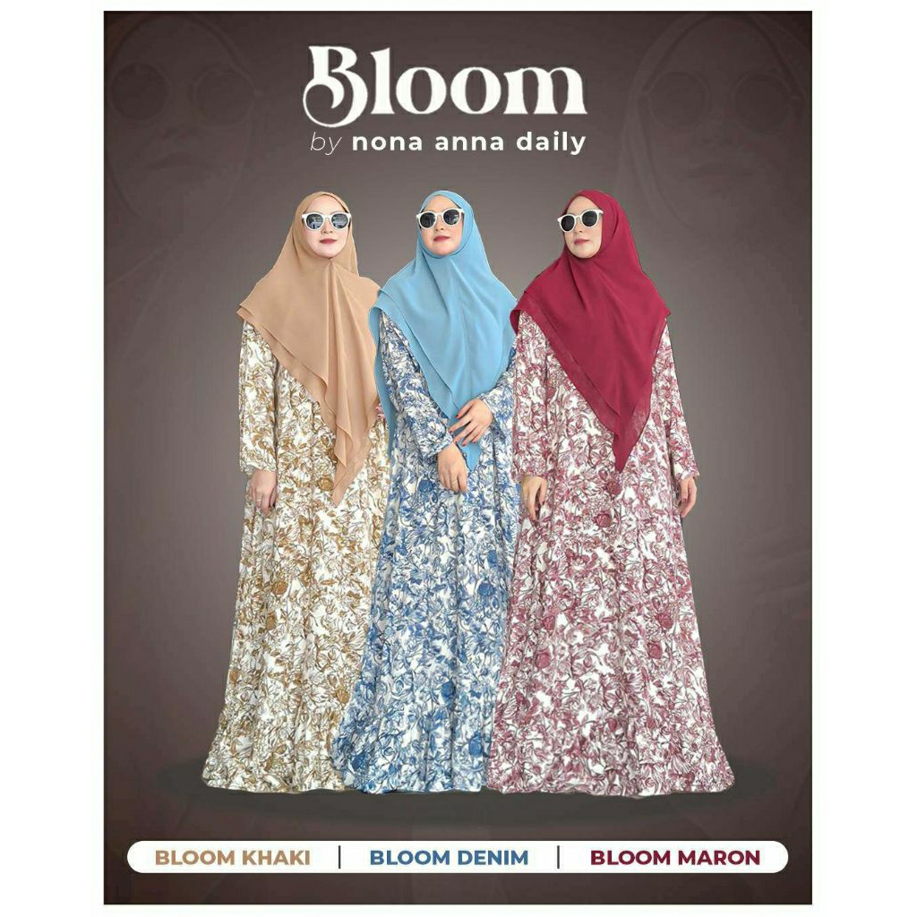 GAMIS BLOSSOM (GAMIS MOTIF SYARI) BY NONA ANNA DAILY