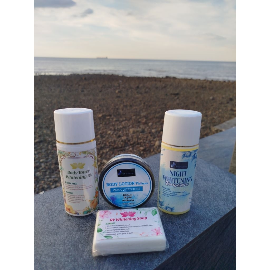 RV Beauty body lotion paket lengkap