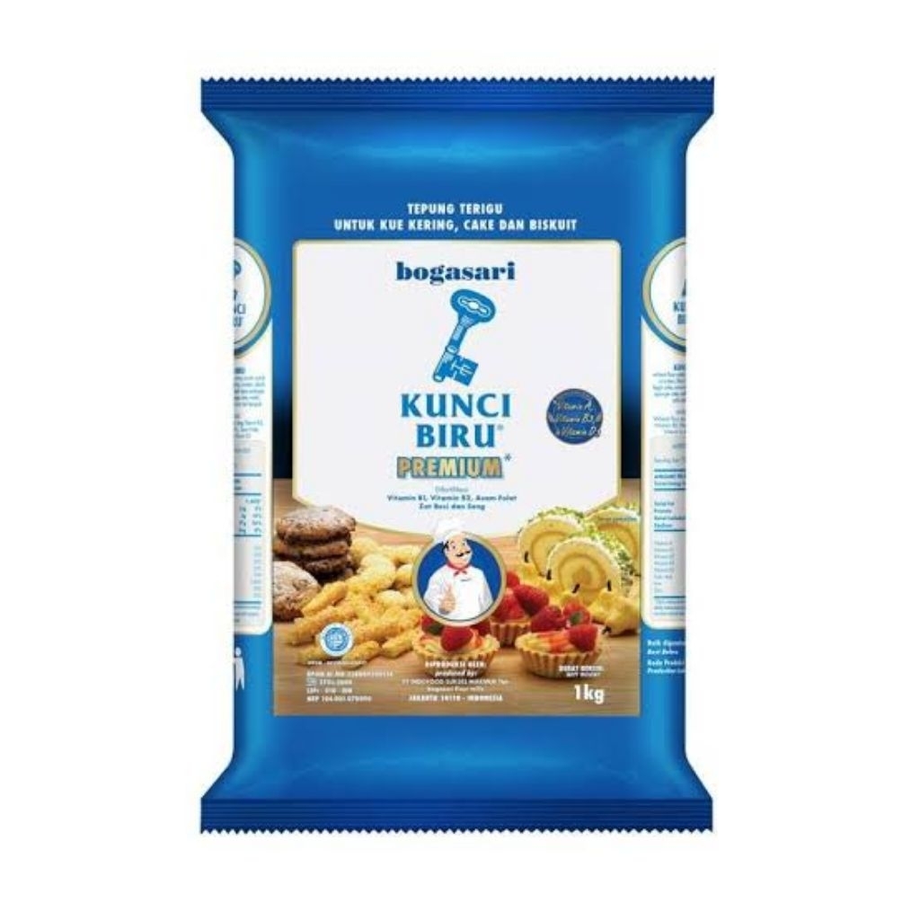 

Tepung Terigu Kunci Biru Premium 1 kg