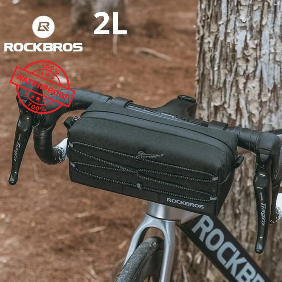 Tas handlebar Rockbros B111 Tas Sepeda Roadbike MTB Lipat Original
