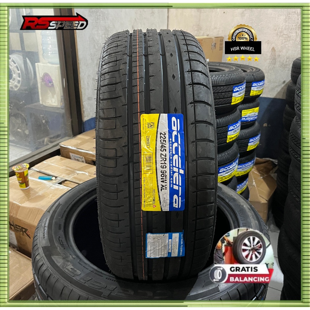 Ban Mobil Ring 19 Ukuran 225 45 R19 Merek Accelera Phi Ban Mobil Tubles 225/45 R 19