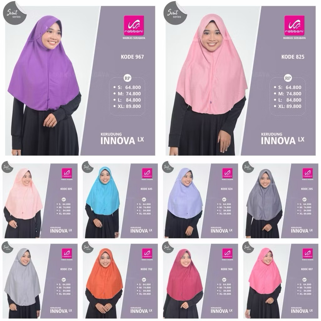 Rabbani - Krd Instan Innova LX serut tutup warna warni