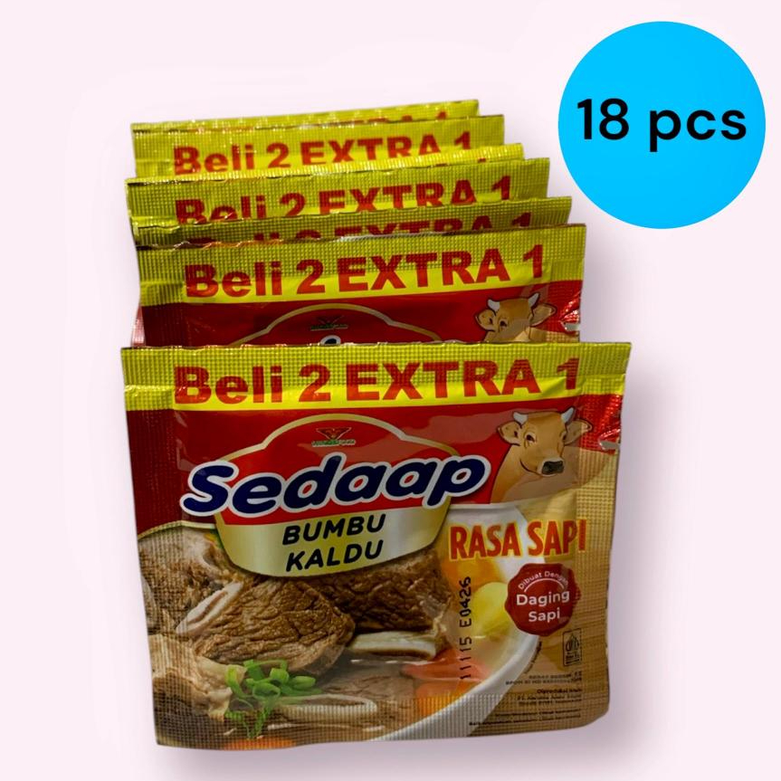 

BUMBU KITA sedap bumbu kaldu rasa sapi 1 renceng 18 pcs