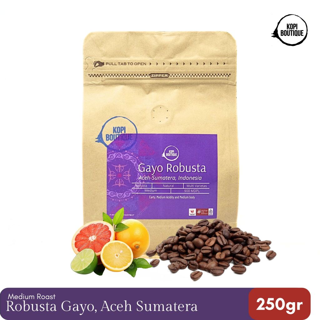 

Kopi Robusta Sumatera Gayo 250gr