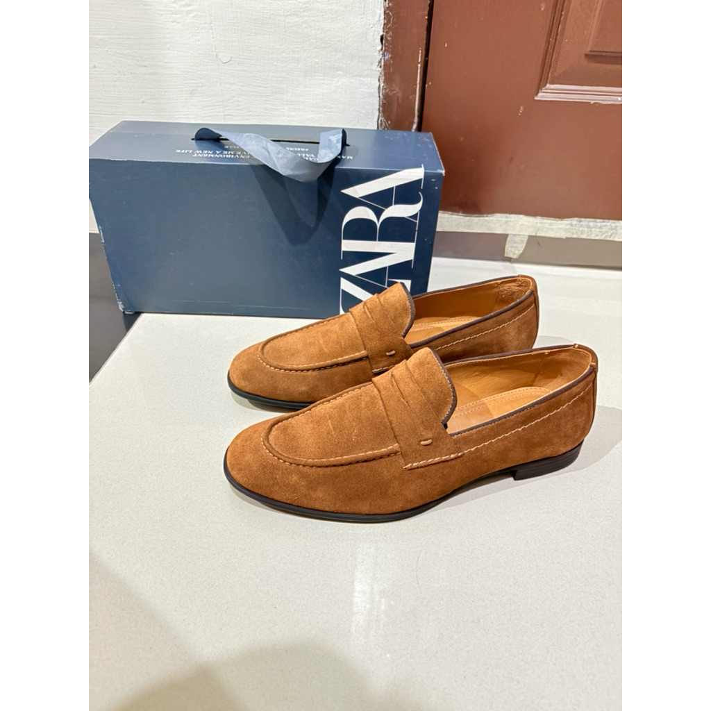 Sepatu Pria Zara Man Loafers ukuran 40 with Box