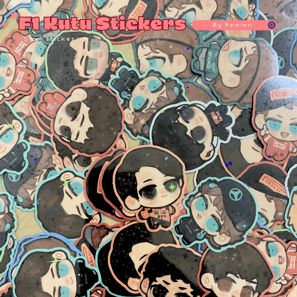

[F1] F1 Kutu Stickers by Remien