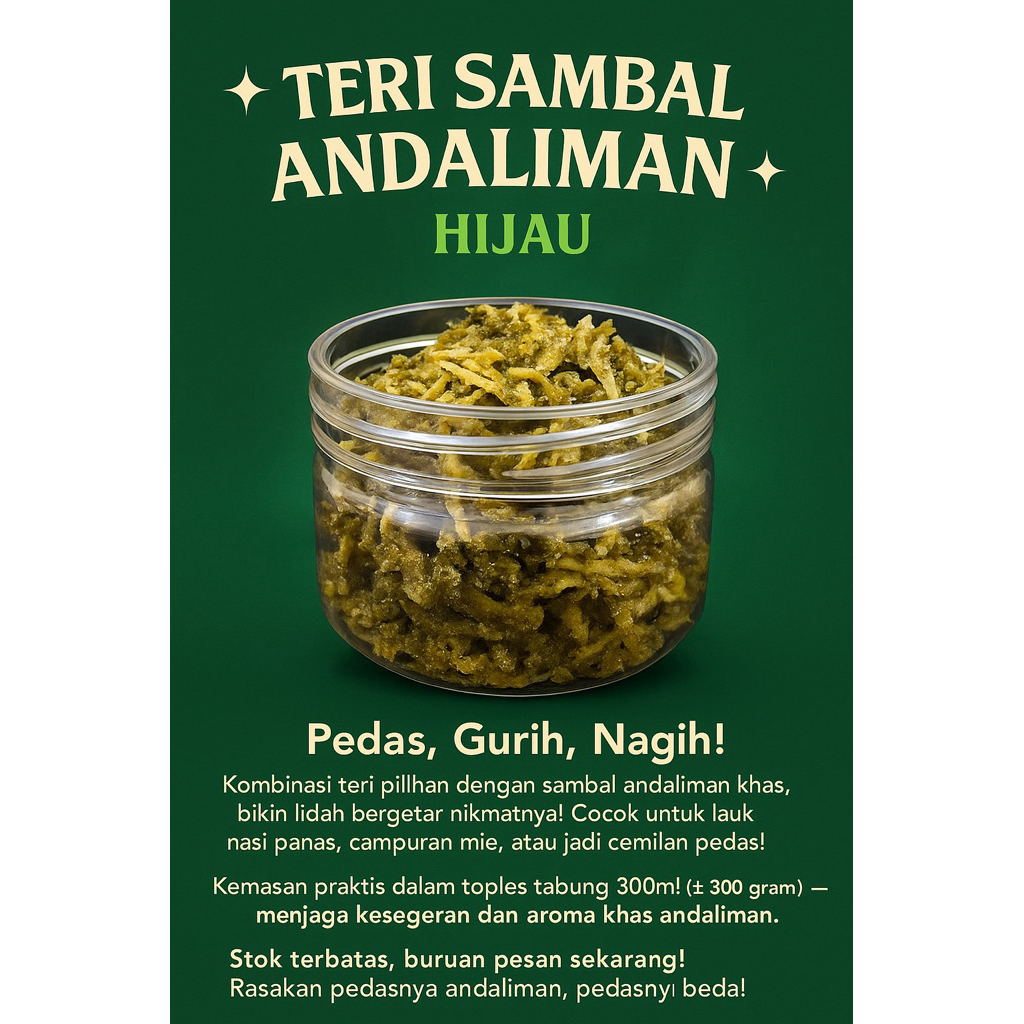 

Sambal Teri Andaliman