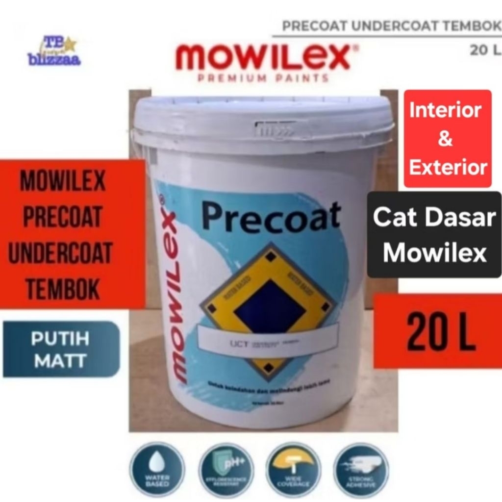 Mowilex Precoat 20liter Mowilex Precoat UCT Undercoat 20L Cat Dasar Tembok Mowilex Precoat UCT 20L